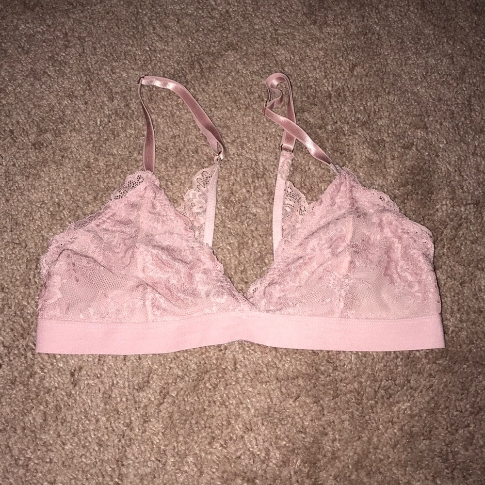 Mauve lace bra